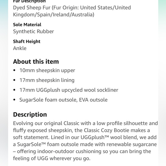 UGG Women Classic Cozy Bootie slippers - Picture 10 of 10